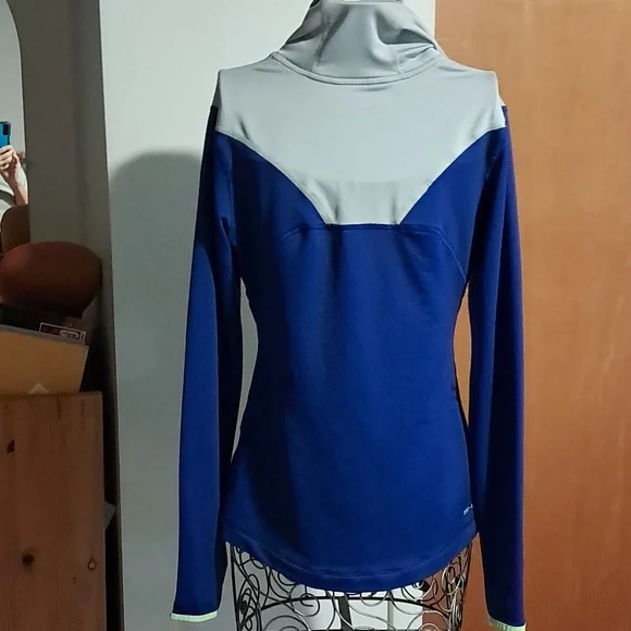 Nike Blue and Gray Performance Hoodie - Picture 5 of 8